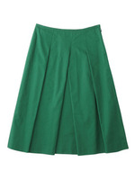 ミモレ丈プリーツスカート/ダークグリーン(023)
