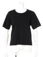 ミラノリブ半袖PO/ブラック