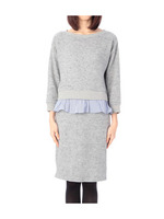 ミルウエストフリルワンピース/ネイビー(393)