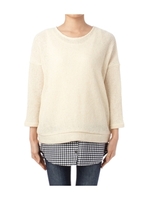 ラメニット×チェックタンクSET/ネイビー(593)