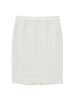 ラメ混ツイードスカート/ベージュ(450)