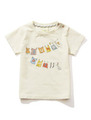 ランドリープリントbabyTシャツ/OWHT