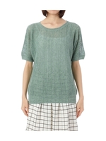 リネンニット/ブルー系(091)