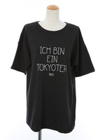 ロゴPTドロップショルダーTEE/ブラック