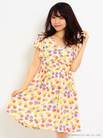 花柄リゾートワンピース【Summer】/ホワイト