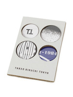 缶バッヂセット/ホワイト(001)