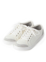 素材切り替えスニーカー/ホワイト(001)