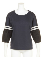 袖テーププルオーバー/NAVY