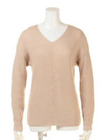 片畦Vneck KNIT PO/BEG