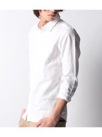 綿麻バックダーツシャツ/ホワイト(001)