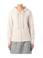 裏毛ダブルジップパーカ/アイボリー(004)