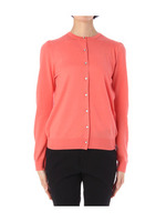 ハイゲージクルーネックニットカーディガン/ピンク(072)