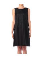 レース切り替えノースリーブワンピース/ブラック(019)