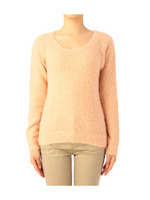 フェザーヤーンニットプルオーバー/ピンク系(071)