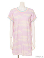 COTTON CANDY SKY TEE ONE-PIECE/LAVENDER