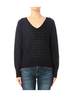 スパンコールブークレニット/ブラック(019)