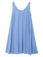 タンクフレアワンピ/ライトブルー