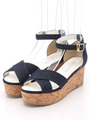 厚底サンダル/ネイビー