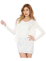 変形ヘムカーデ/WHITE