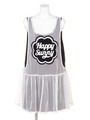 LSB symblic mesh dress/WHITE