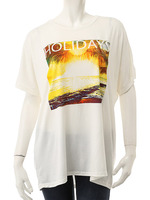 【ECURY】HOLIDAYS Tシャツ/ホワイト