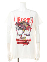 ロックスカルプリントT（UNISEX）/オフホワイト