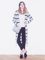 ロングニットガウン15/ネイビー