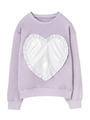 限定ハートフリルトレーナー/パープル