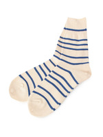 ANONYMOUSISM ボーダーソックス/ブルー(392)