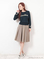 CarolineニットPO/GRAY×BLACK