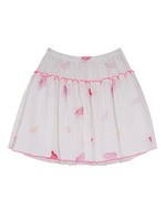lipprint skirt/pink