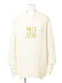 【HOLLYWOOD MADE】GIVE A SHIT BOTTLE NECK KNIT/WHITE