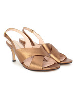 アンクルストラップパンプス/ゴールド系(008)