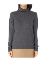 ウールタートルカットソー/ダークグレー(013)