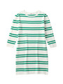 コットンニットボーダーワンピース/グリーン(322)