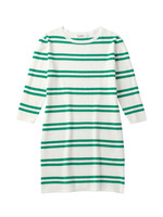 コットンニットボーダーワンピース/グリーン(322)