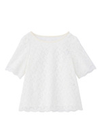 コットンフラワーレースシャツ/オフホワイト(003)