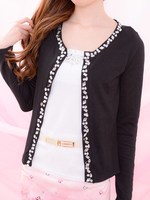 ジュエリーＲｉｃｈカーディガン/ブラック