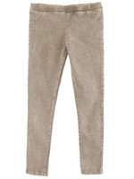 タイダイウエストゴムデニムレギンス/クラッシュ/ワイン