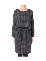 チェックリボンワンピース/ブラック(219)