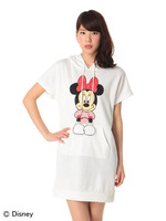 ハンドアップリケゆるパーカー/ホワイト