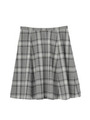 強撚チェックスカート/ダークグリーン(223)