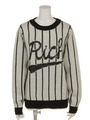 BBall Field Knit Crew/BLACK