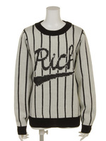 BBall Field Knit Crew/BLACK