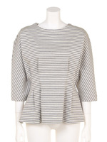 CポンチボーダータックTOPS/ダークミックス