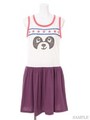 STAR LINE PEPE TANK ONE-PIECE/IVORY(BLUE×RED)