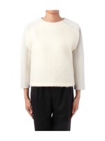 ウールミックス切り替えトップス/ベージュ系(051)