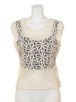 オーガンジーLACEビスチェTOP/IVOY