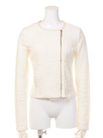 ノーカラーブルゾン/ブラック(013)