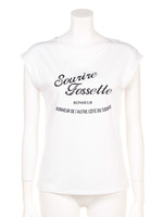 ロゴTシャツ/ライトグレー